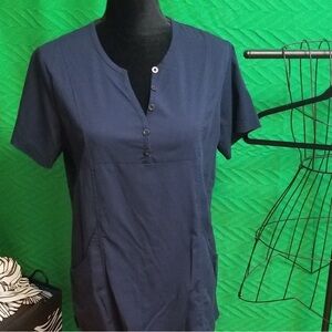 Like New Dansko Navy Scrub Top